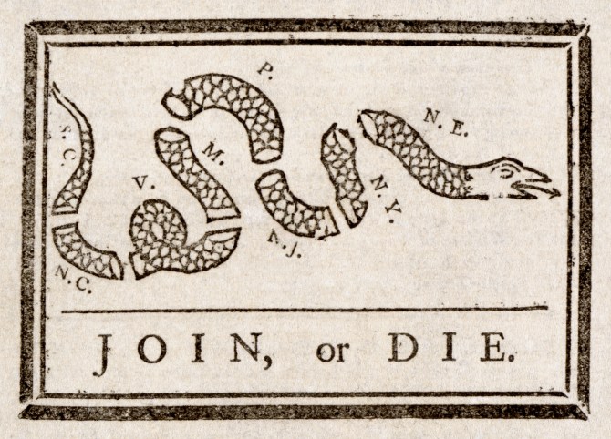 Benjamin_Franklin_-_Join_or_Die. The Pennsylvania gazette