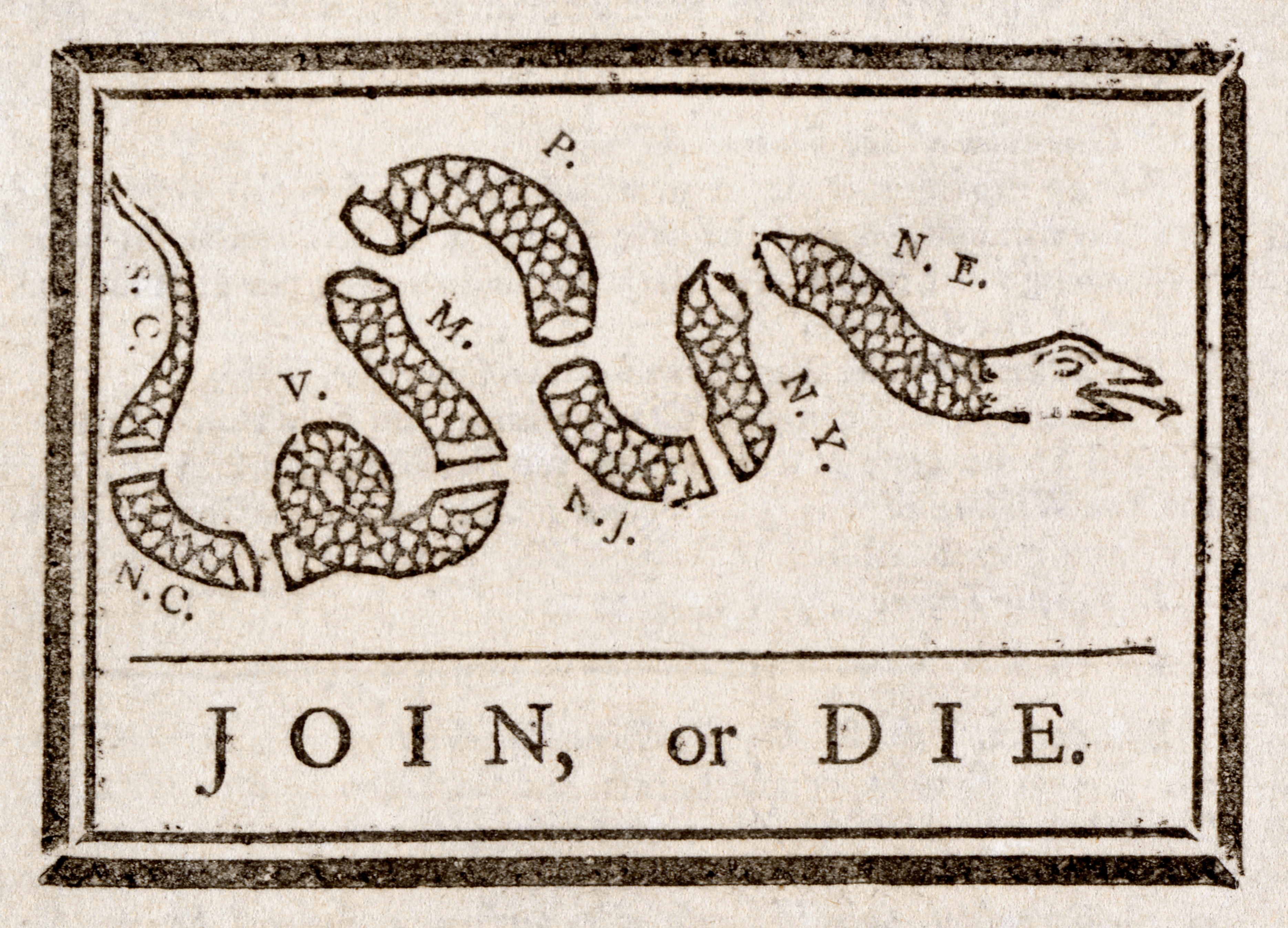 Benjamin_Franklin_-_Join_or_Die. The Pennsylvania gazette